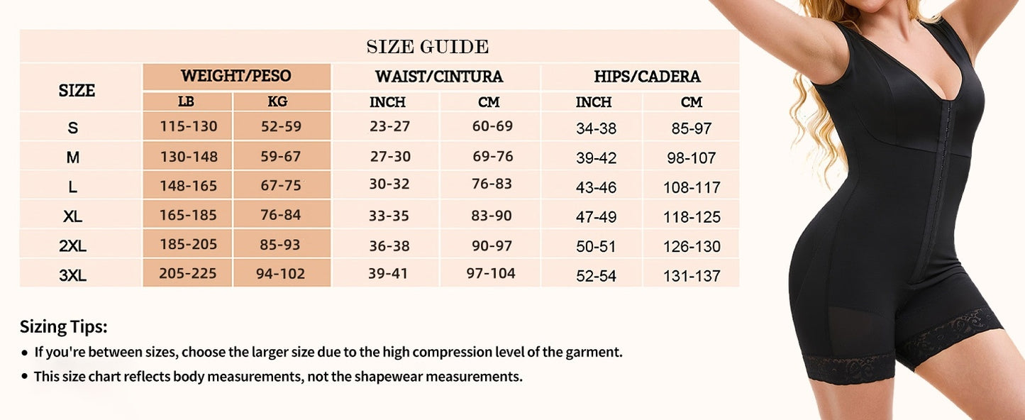 Colombian Shapewear Full Body Shaper — Tummy Control & Butt Lifter
