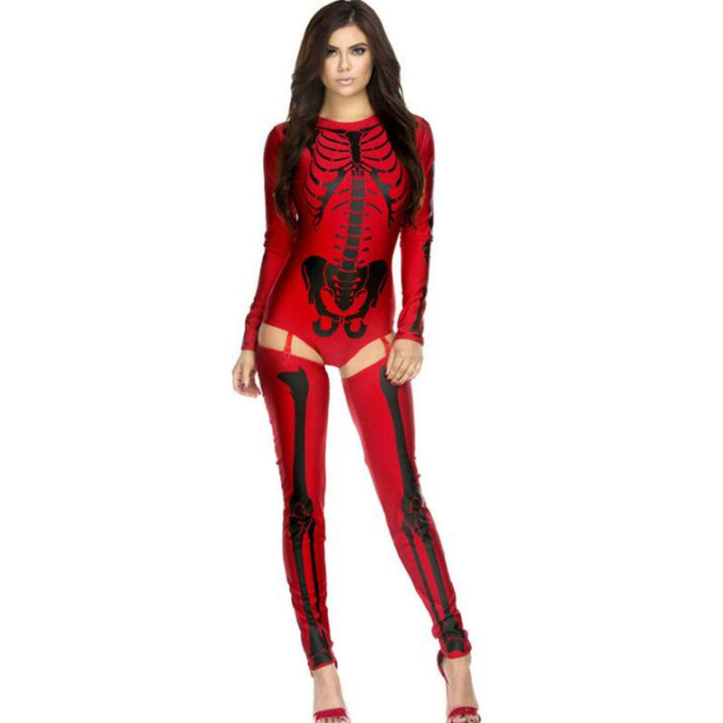 Halloween Skull Zombie Cosplay Costume