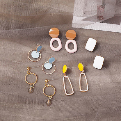 Korean Temperament Earrings Cold Wind Earrings