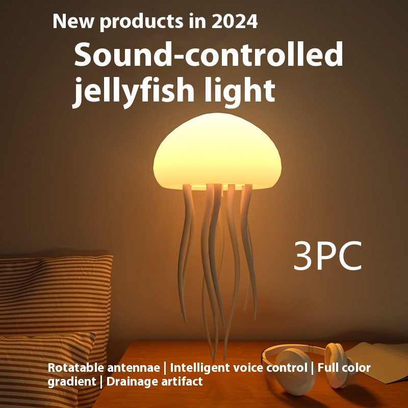 LED Jellyfish Mood Lamp — Portable Smart Night Light