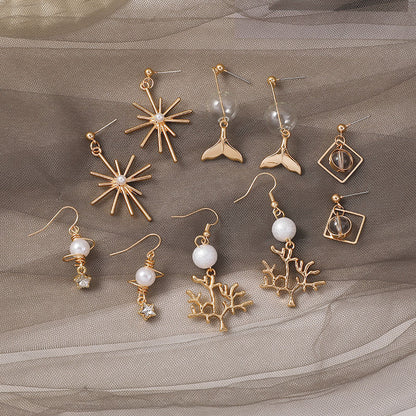 Korean Temperament Earrings Cold Wind Earrings