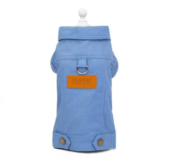 Dog cat Autumn Traction Denim Jacket