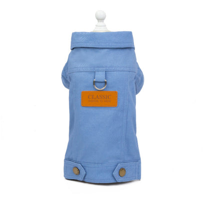 Dog cat Autumn Traction Denim Jacket