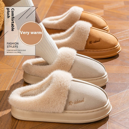 Cosy Fluffy Couple Slippers — Non-slip Soft Indoor Mules