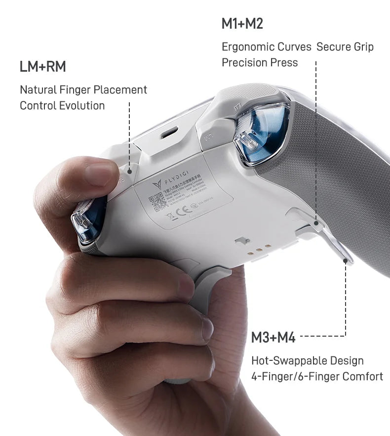 Flydigi Apex 5 Wireless Gaming Controller with RGB Screen & Charging Dock