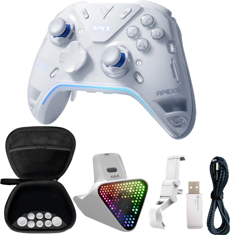 Flydigi Apex 5 Wireless Gaming Controller with RGB Screen & Charging Dock