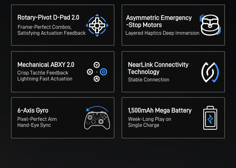 Flydigi Apex 5 Wireless Gaming Controller with RGB Screen & Charging Dock