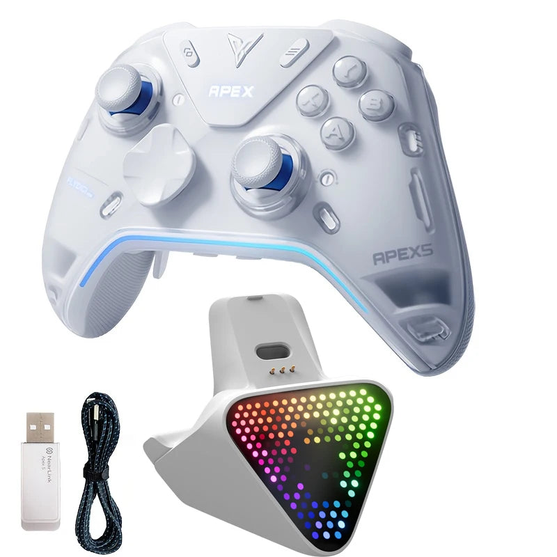 Flydigi Apex 5 Wireless Gaming Controller with RGB Screen & Charging Dock