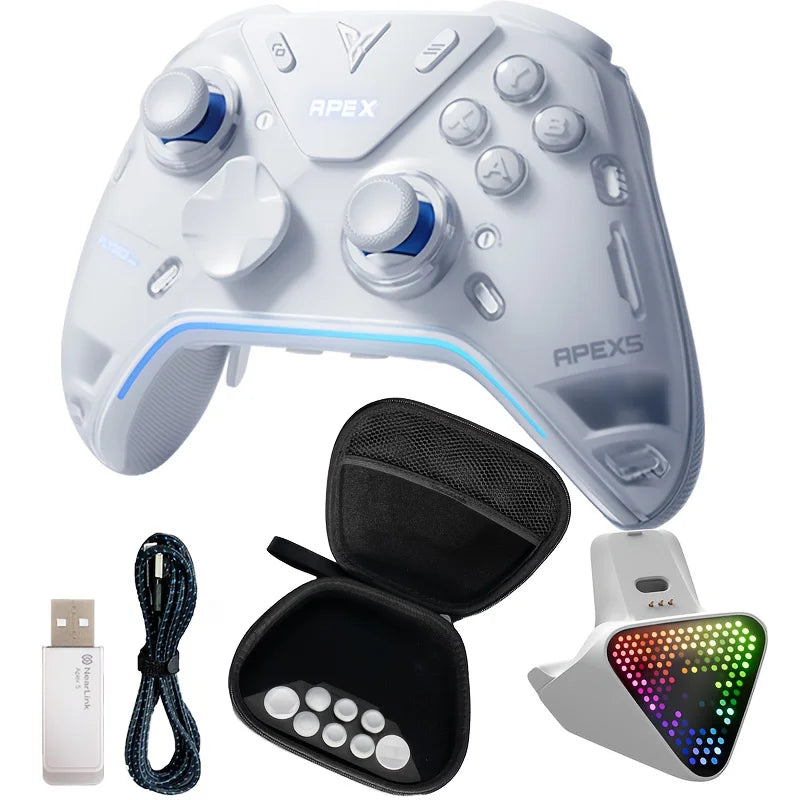 Flydigi Apex 5 Wireless Gaming Controller with RGB Screen & Charging Dock