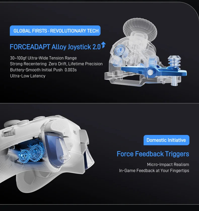 Flydigi APEX 5 Elite Wireless Gaming Controller | Force Feedback Trigger