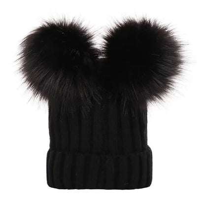 New Mother Kids Winter Hats for Baby Girl Boy Bobble Hat Kids Cap for Children Pompom Baby Beanie Infant Bonnet Accessories 0-3Y