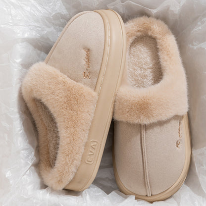 Cosy Fluffy Couple Slippers — Non-slip Soft Indoor Mules