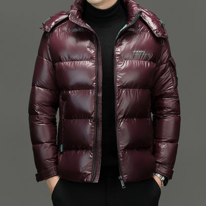 Men's Glossy Thickened Cotton-padded Jacket — Warm & Cold-proof