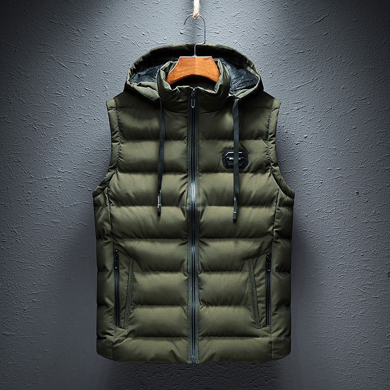 Men's Slim Cotton-padded Waistcoat Jacket