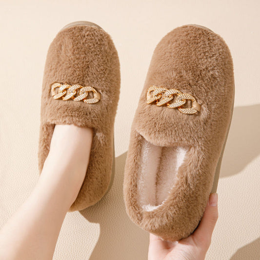 Women's Fluffy Flat Shoes — All-matching Cosy Slides