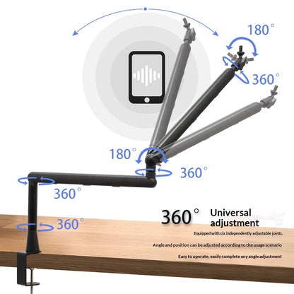Microphone Boom Stand For Desktop Live Streaming And Karaokeanti-shake Design