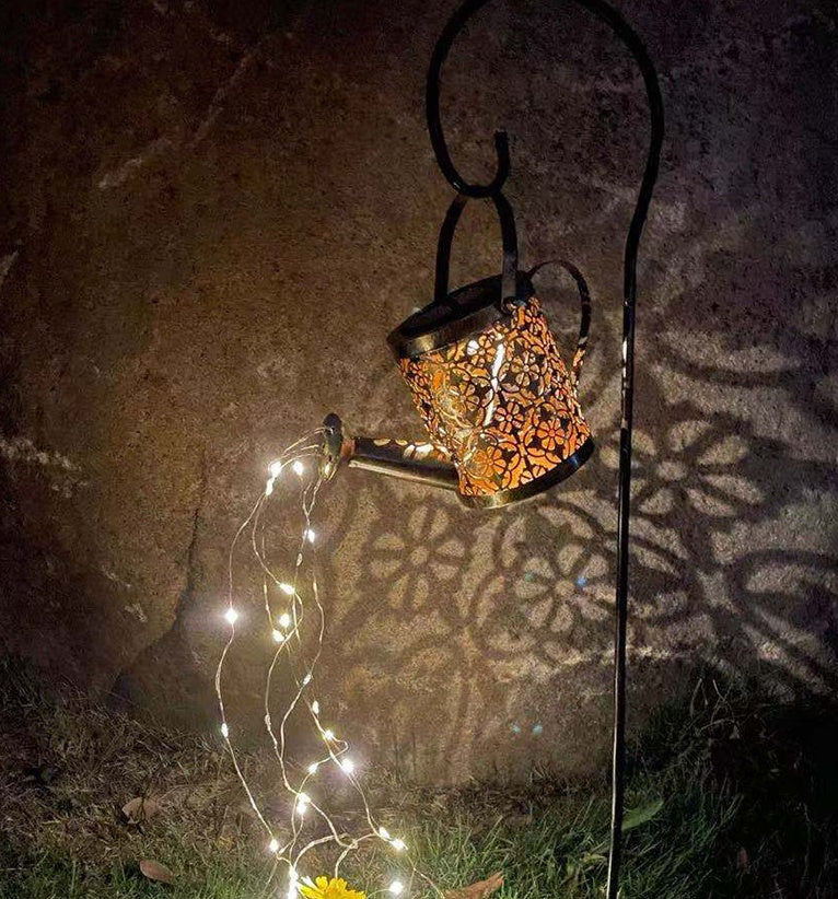 Enchanted Solar Watering Can Garden Light — LED Ornament Lamp