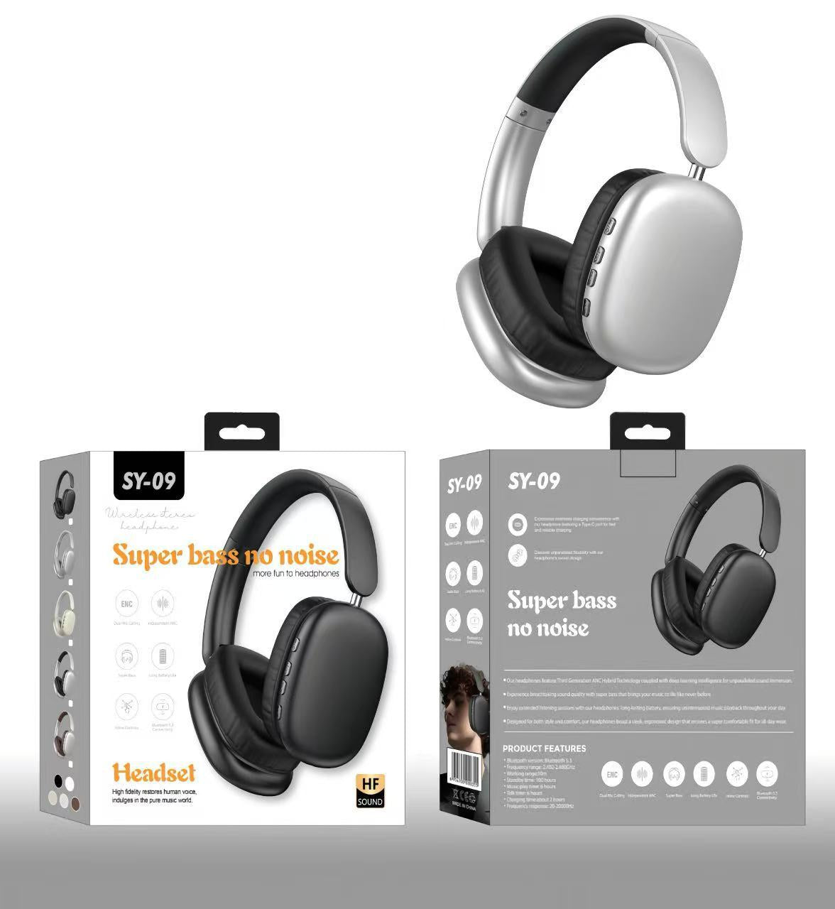 Bluetooth Headphone Head-mounted Long Endurance Sports