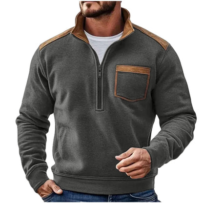 Men's Casual Zip Fleece Sweater Coat