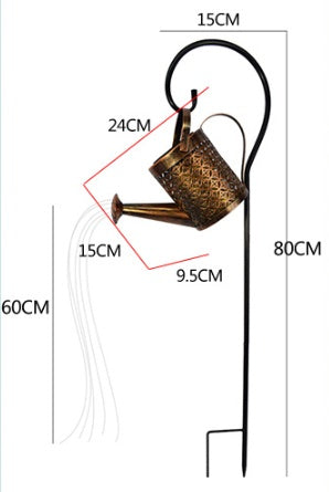 Enchanted Solar Watering Can Garden Light — LED Ornament Lamp