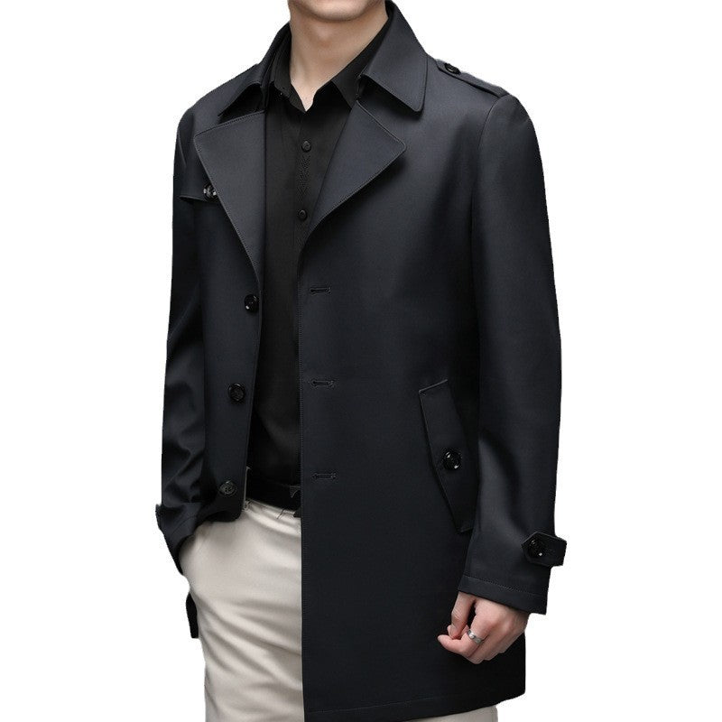 Casual Single-breasted High-end Plus Size Men's Jacket