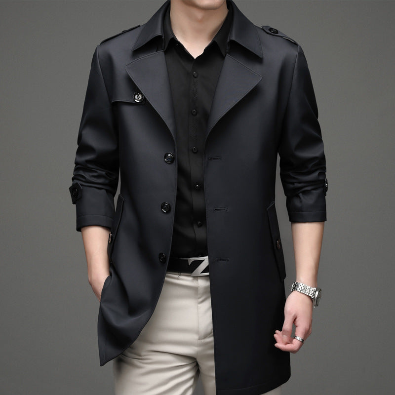 Casual Single-breasted High-end Plus Size Men's Jacket