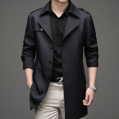 Casual Single-breasted High-end Plus Size Men's Jacket