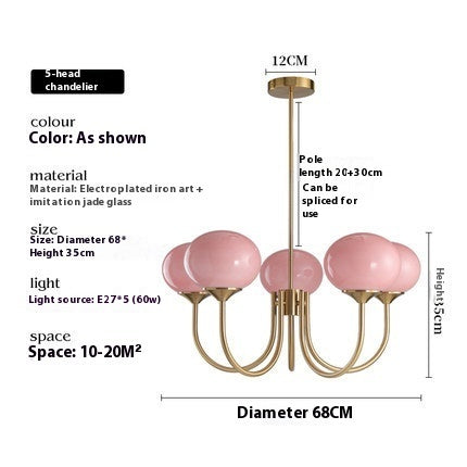 Retro Chandelier — Bedroom, Living Room & Children's Room Lamp