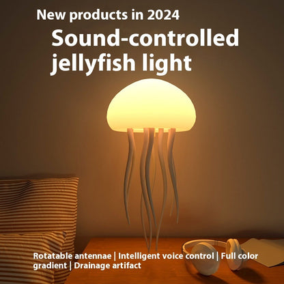 LED Jellyfish Mood Lamp — Portable Smart Night Light