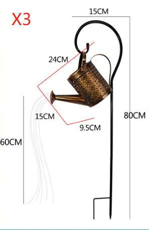 Enchanted Solar Watering Can Garden Light — LED Ornament Lamp