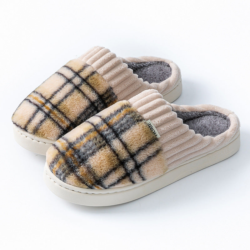 Leisure Home Soft Cotton Slippers — Comfortable Indoor Shoes