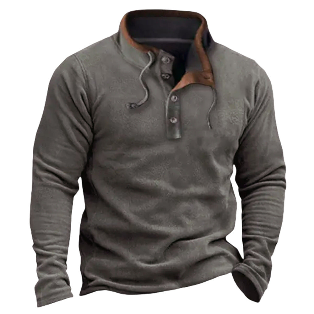 Men's Casual Zip Fleece Sweater Coat