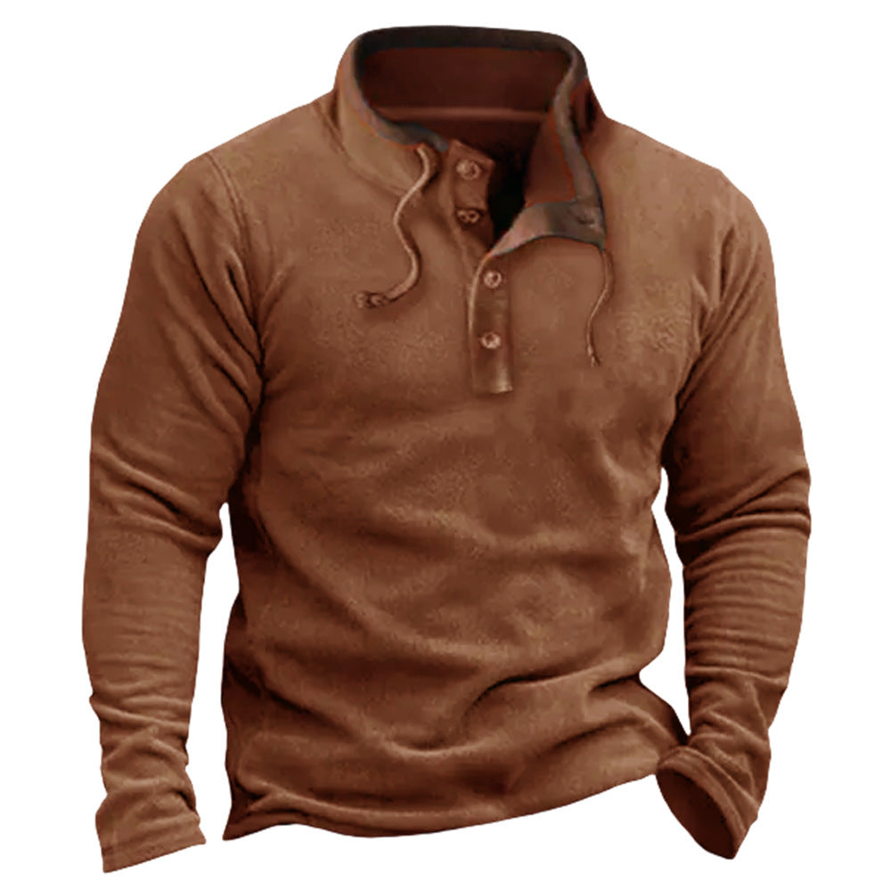 Men's Casual Zip Fleece Sweater Coat