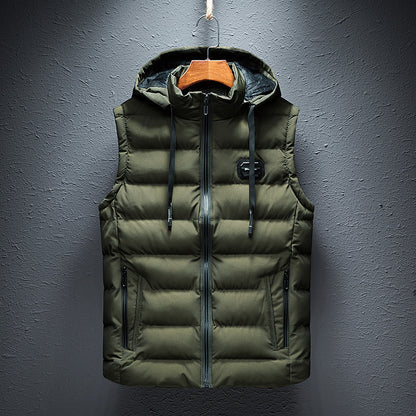 Men's Slim Cotton-padded Waistcoat Jacket