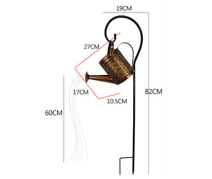 Enchanted Solar Watering Can Garden Light — LED Ornament Lamp