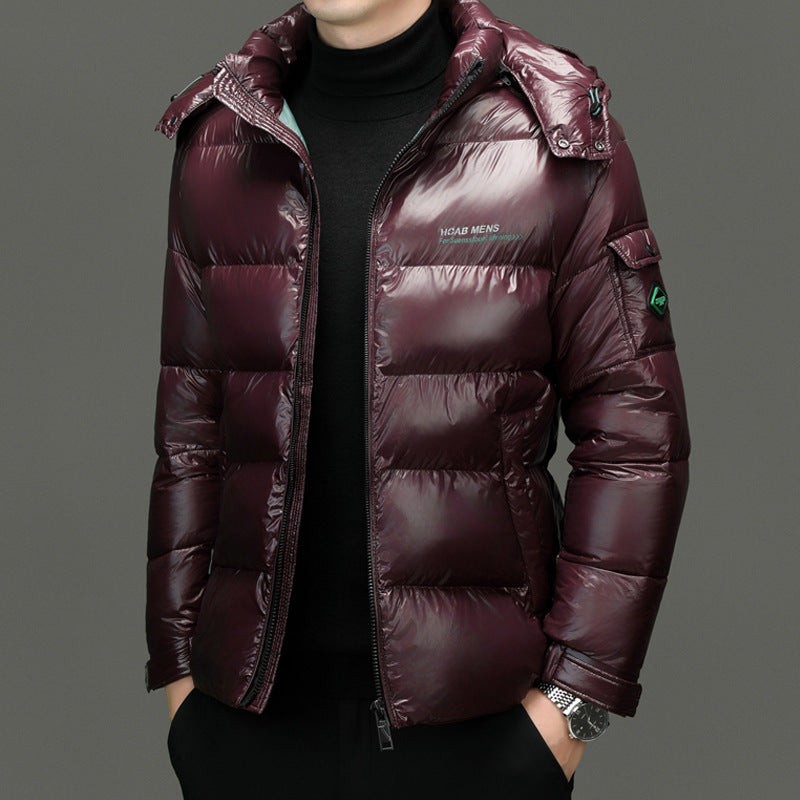 Men's Glossy Thickened Cotton-padded Jacket — Warm & Cold-proof