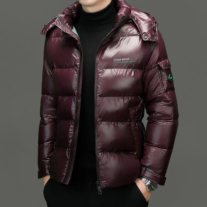 Men's Glossy Thickened Cotton-padded Jacket — Warm & Cold-proof