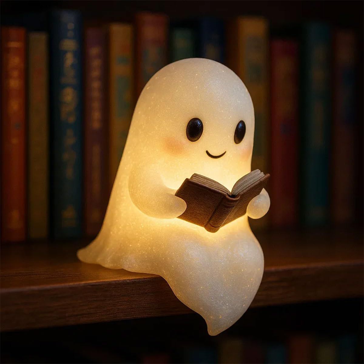 Cute LED Ghost Night Light — Halloween Bedside Lamp