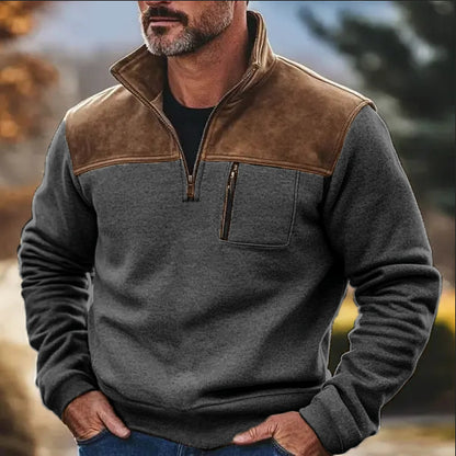 Men's Casual Zip Fleece Sweater Coat