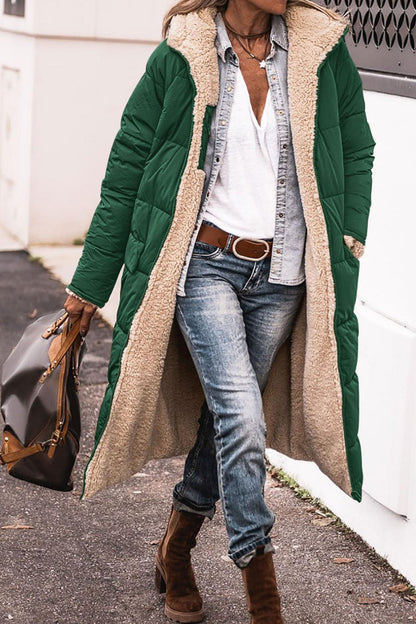 Women's Hooded Double-sided Slim Cardigan Coat