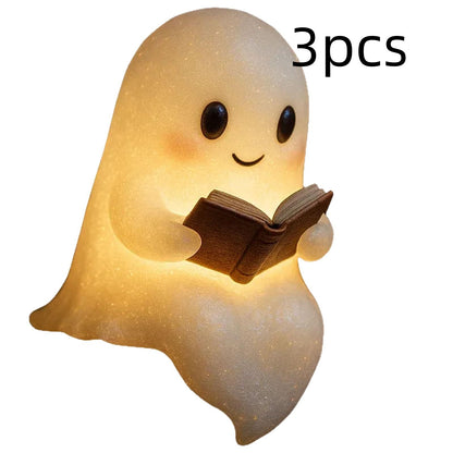 Cute LED Ghost Night Light — Halloween Bedside Lamp