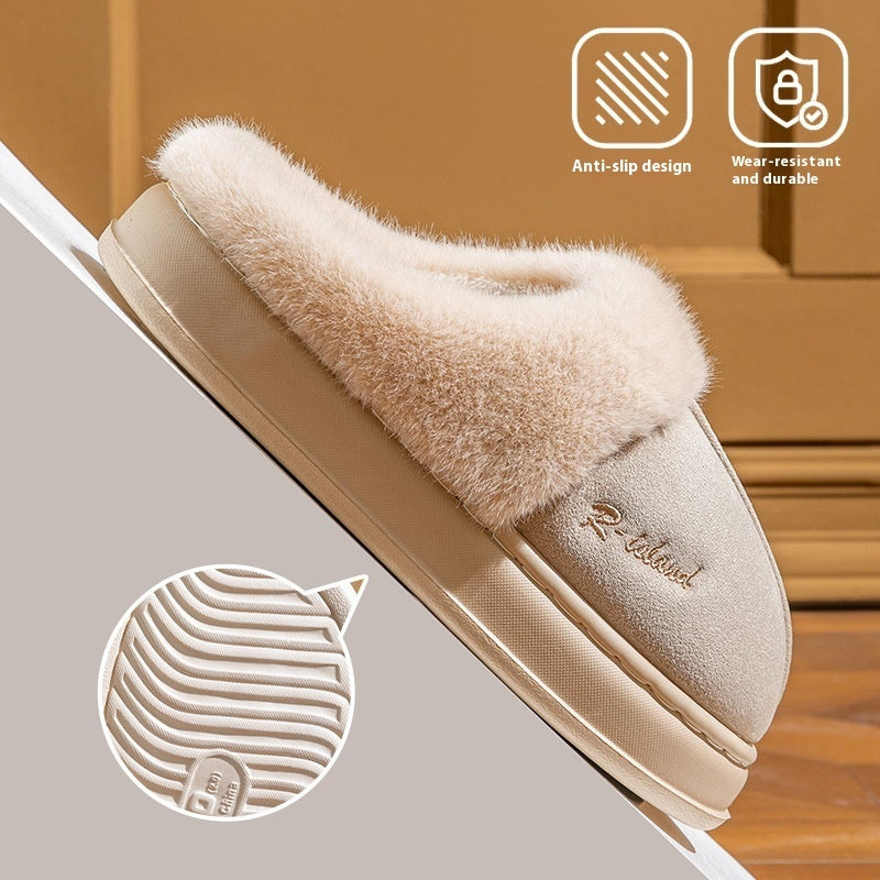 Cosy Fluffy Couple Slippers — Non-slip Soft Indoor Mules