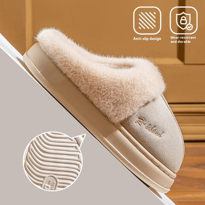 Cosy Fluffy Couple Slippers — Non-slip Soft Indoor Mules