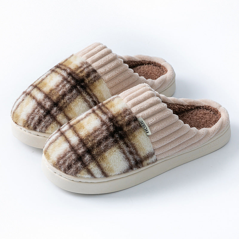 Leisure Home Soft Cotton Slippers — Comfortable Indoor Shoes