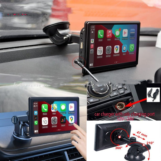 Portable IPS Car Smart Screen — Wireless CarPlay & Android Auto