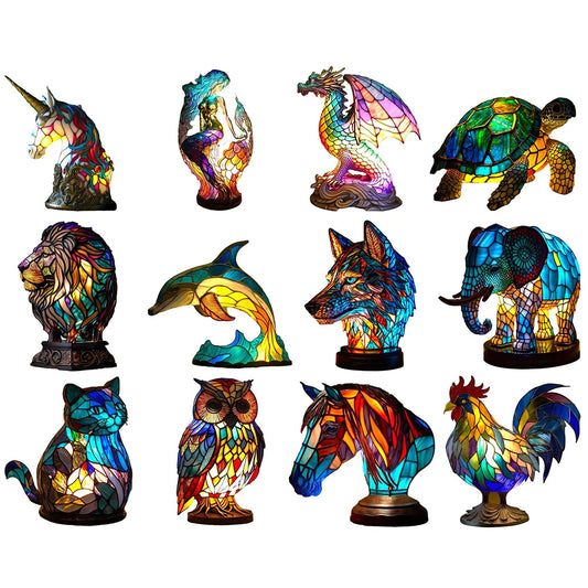 3D Coloured Animal Desk Lamp — LED Decorative Night Light