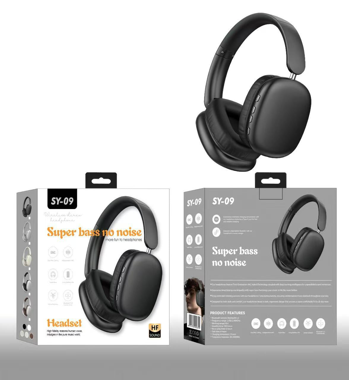 Bluetooth Headphone Head-mounted Long Endurance Sports