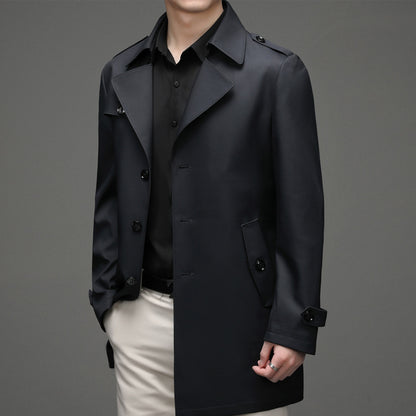 Casual Single-breasted High-end Plus Size Men's Jacket