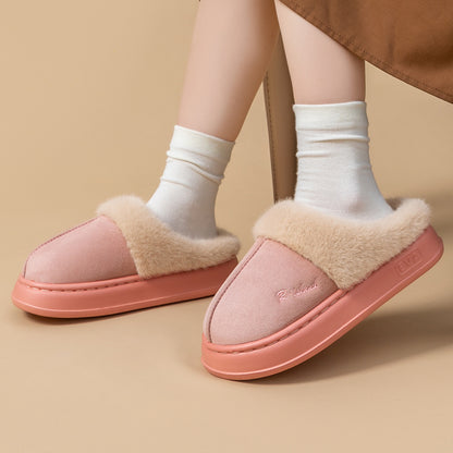 Cosy Fluffy Couple Slippers — Non-slip Soft Indoor Mules