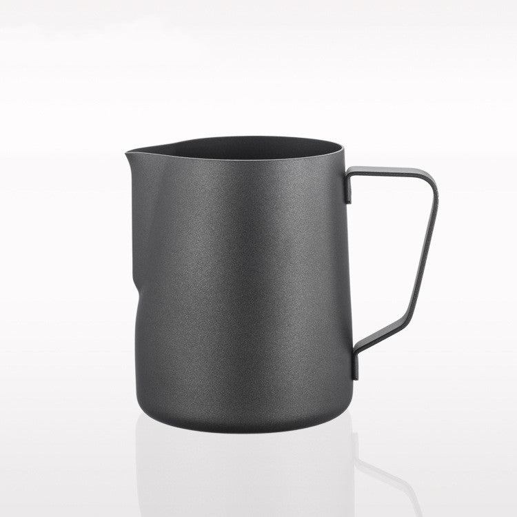 Gold-plated Etched Stainless Steel Milk Cup — Cylinder Design